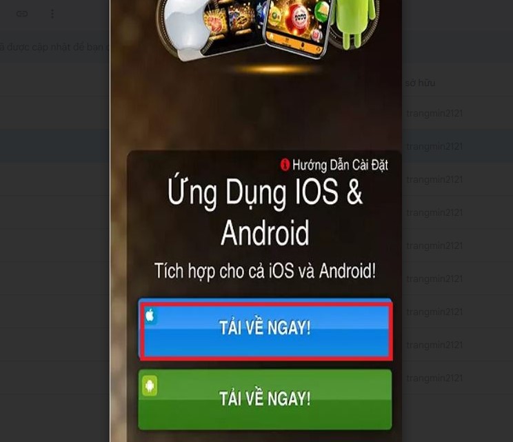 Bước 2 tải app typhu88 - tải về ngay