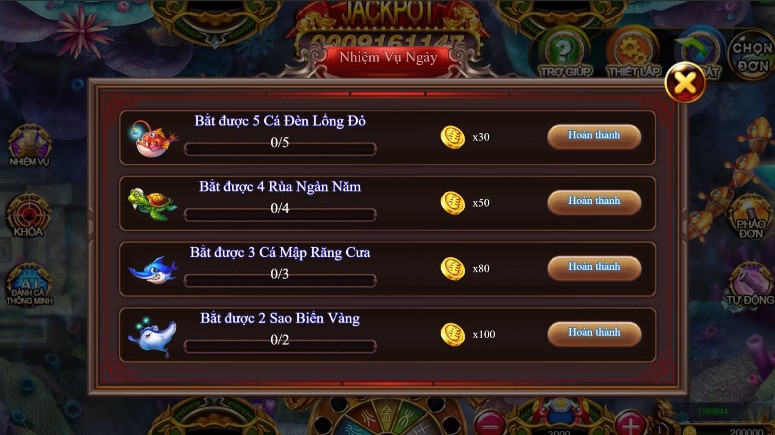 làm nhiệm vụ bắn cá ăn xu typhu88 nhận thưởng lớn