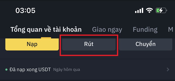 bước 4 - chuyển khoản tiền ảo về ví nhà cái typhu88